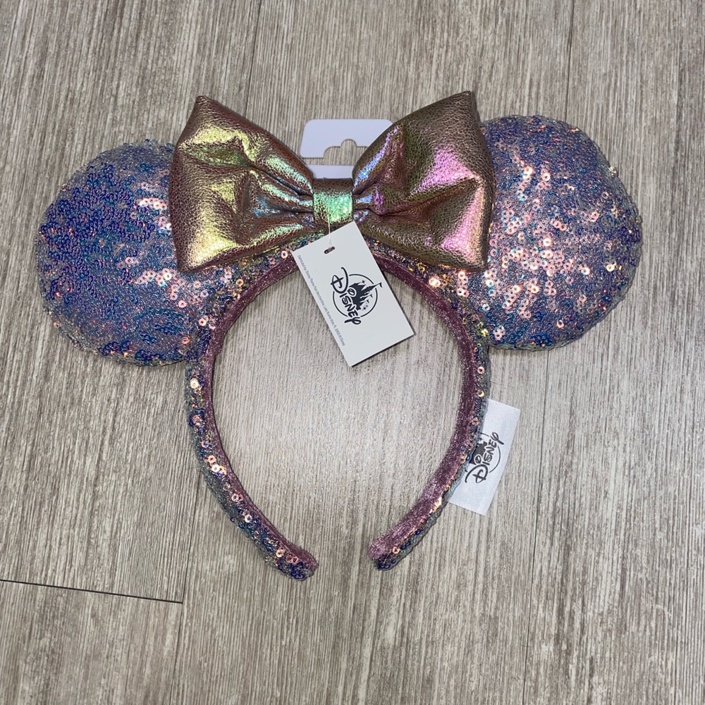NWT Disneyland Pink Chrome Ears